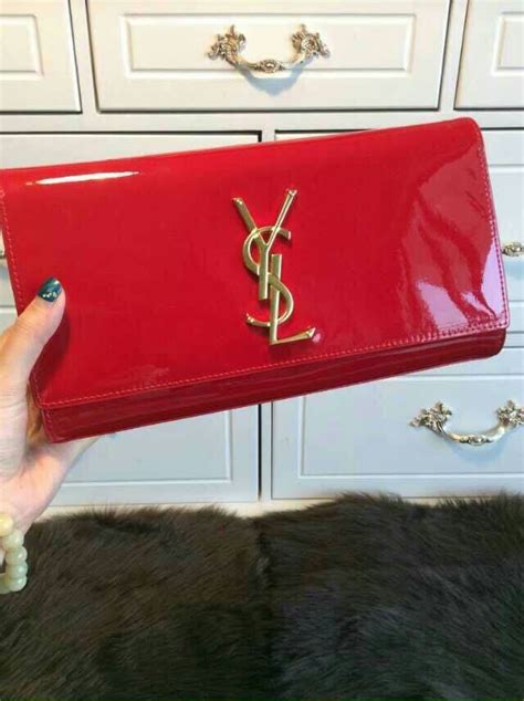 red clutch ysl|ysl evening clutch.